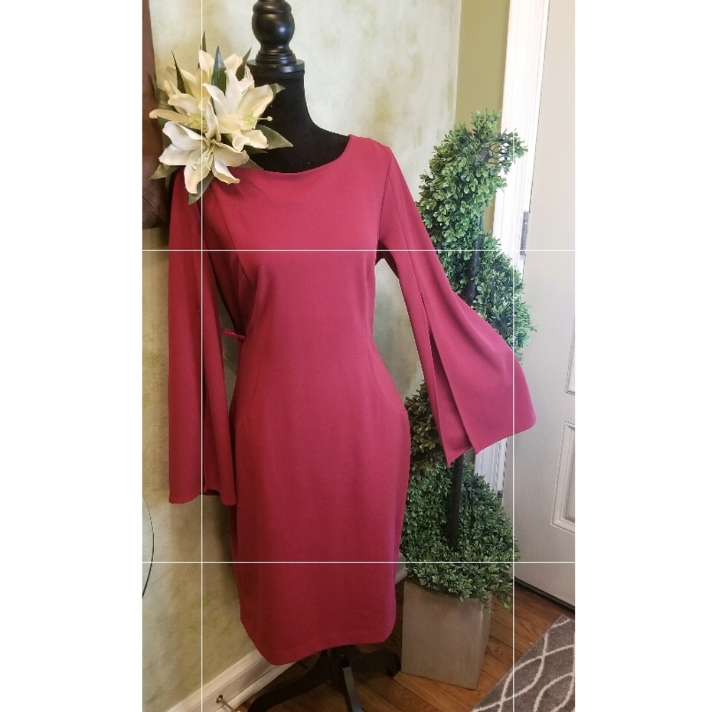 Calvin Klein Split Sleeve Dress